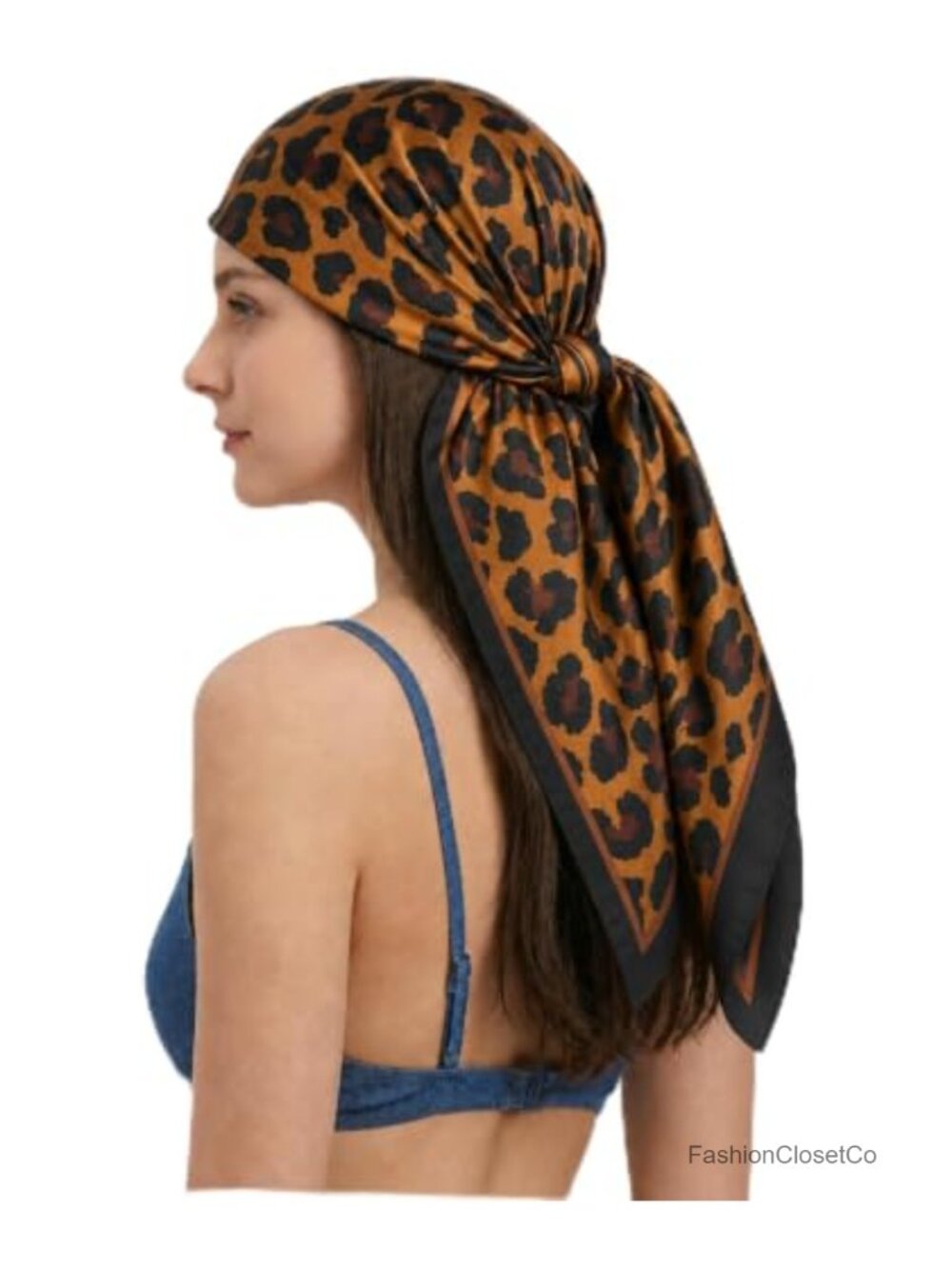 Satin Square Scarf for Women - Silk Feeling Hair Wrap, 35 inch